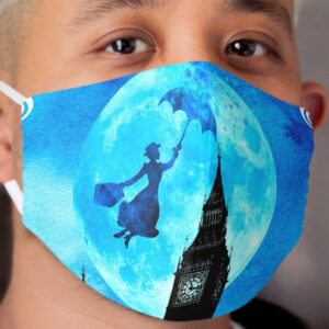 Magical Watercolor Night - Mary Poppins Cloth Face Mask