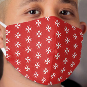 Maltese Cross Flag Cloth Face Mask