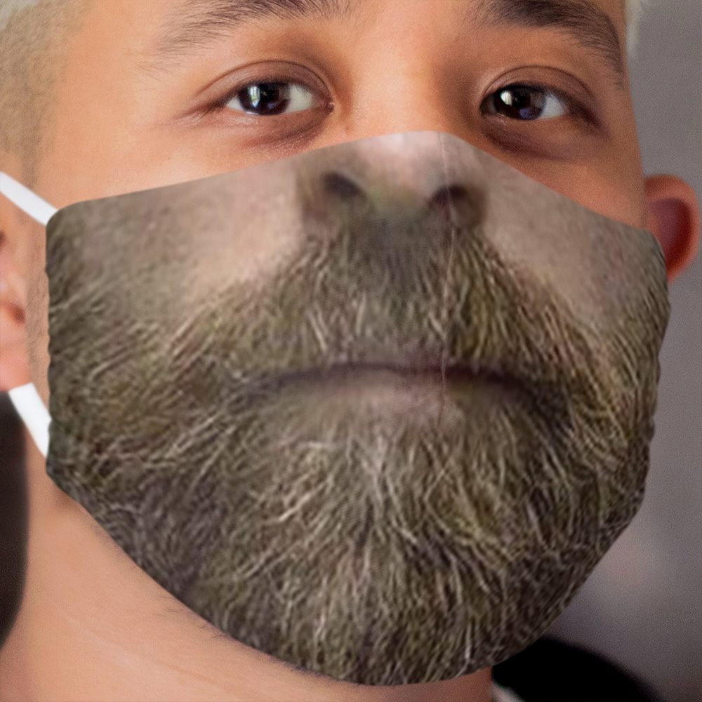 Man With Moustache Fun Cloth Face Mask Gift Cloth Face Mask