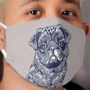 Mandala of Pug Cloth Face Mask