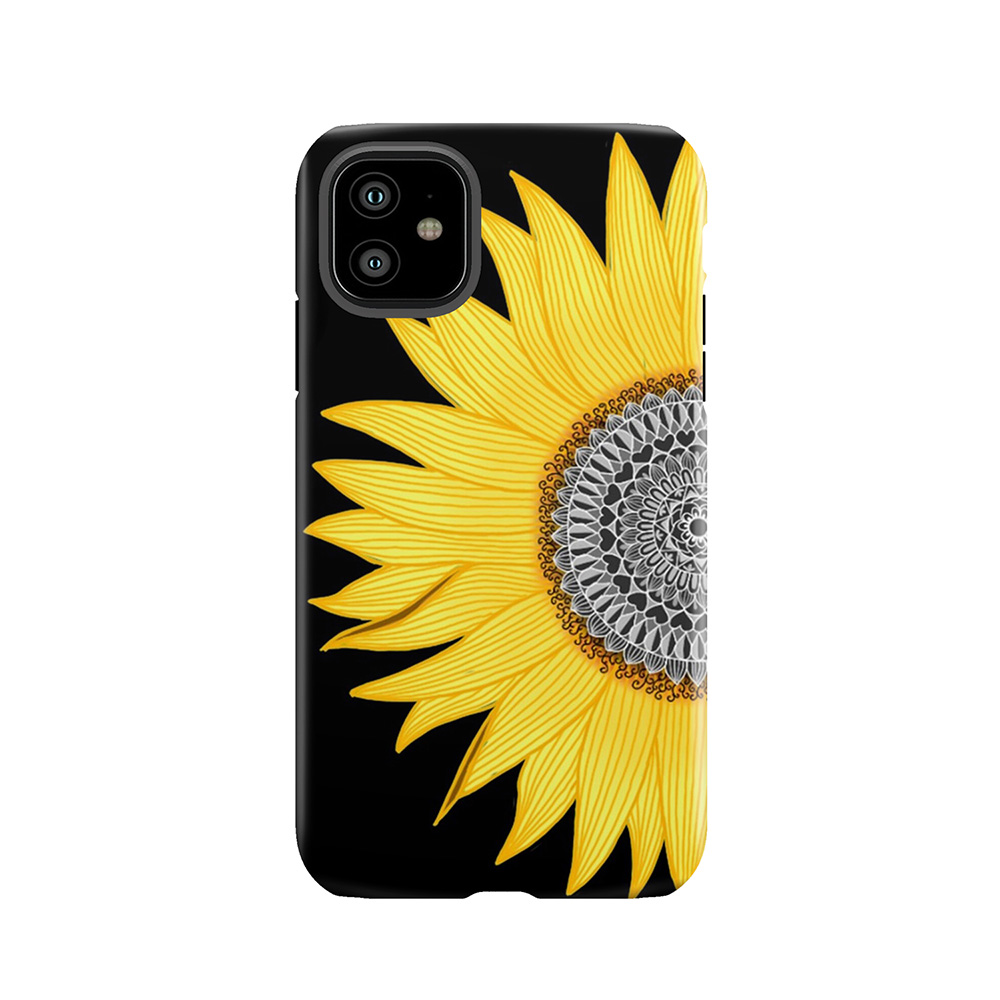 Mandala Sunflower Tough Phone Case