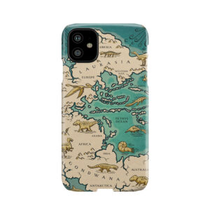Map Of The Supercontinent Pangaea Phone Case