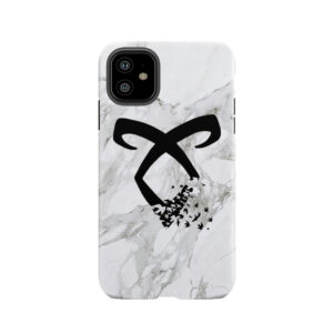Marble Angelic Rune Tough Phone Case