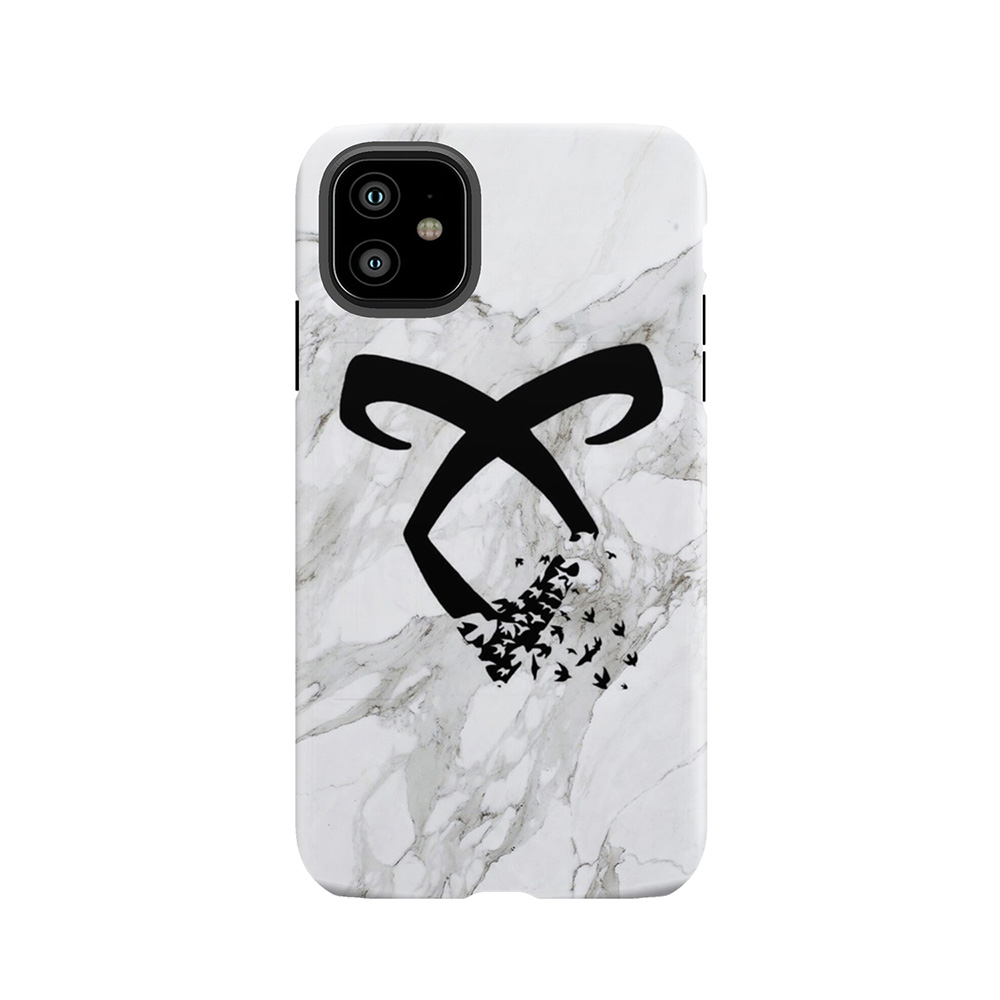 Marble Angelic Rune Tough Phone Case