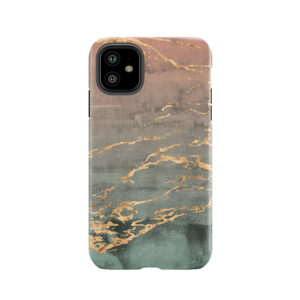 Marble Gold Coral Mint Gradient Phone Cover Tough Phone Case