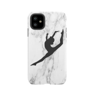 Marble Gymnast Silhouette Tough Phone Case