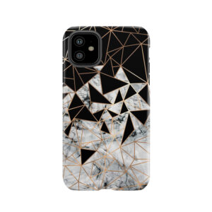 Marble Polygon Pattern Tough Phone Case