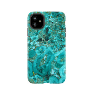 Marble Turquoise Blue Gold Tough Phone Case