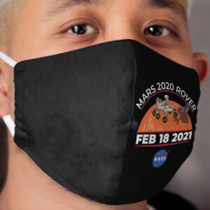 Mars 2020 Rover Landing Date Cloth Face Mask