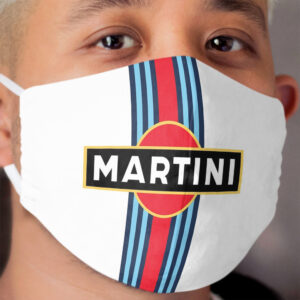 Martini Racing Stripe Cloth Face Mask 2