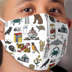 Maryland Flash Sheet - Color Cloth Face Mask