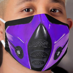 mask purple for the kombat Cloth Face Mask