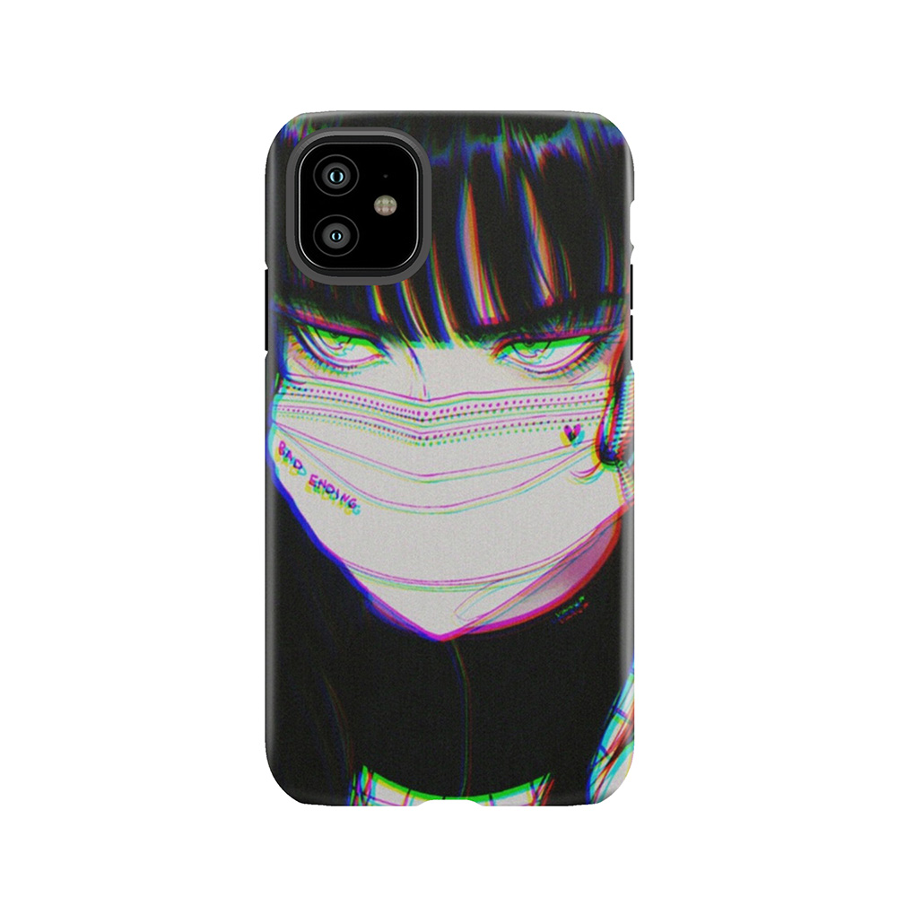 Masked Girl Tough Phone Case