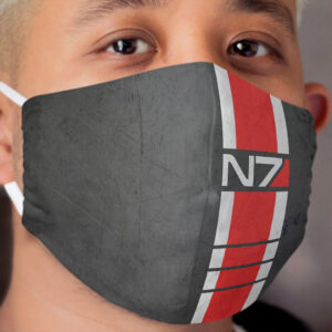 Mass Effect N7 Special Forces Stripes Cloth Face Mask