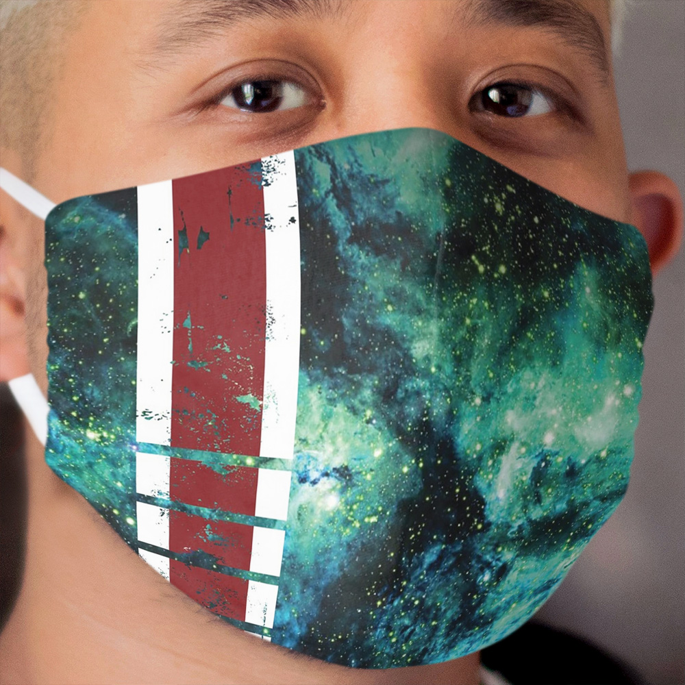 Mass Effect Tribute Armor Stripe Cloth Face Mask