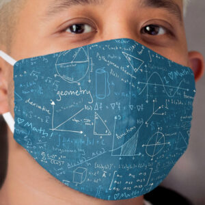 Math Lessons (Teal) Cloth Face Mask