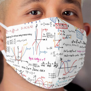 Mathematics Formulas Numbers Cloth Face Mask