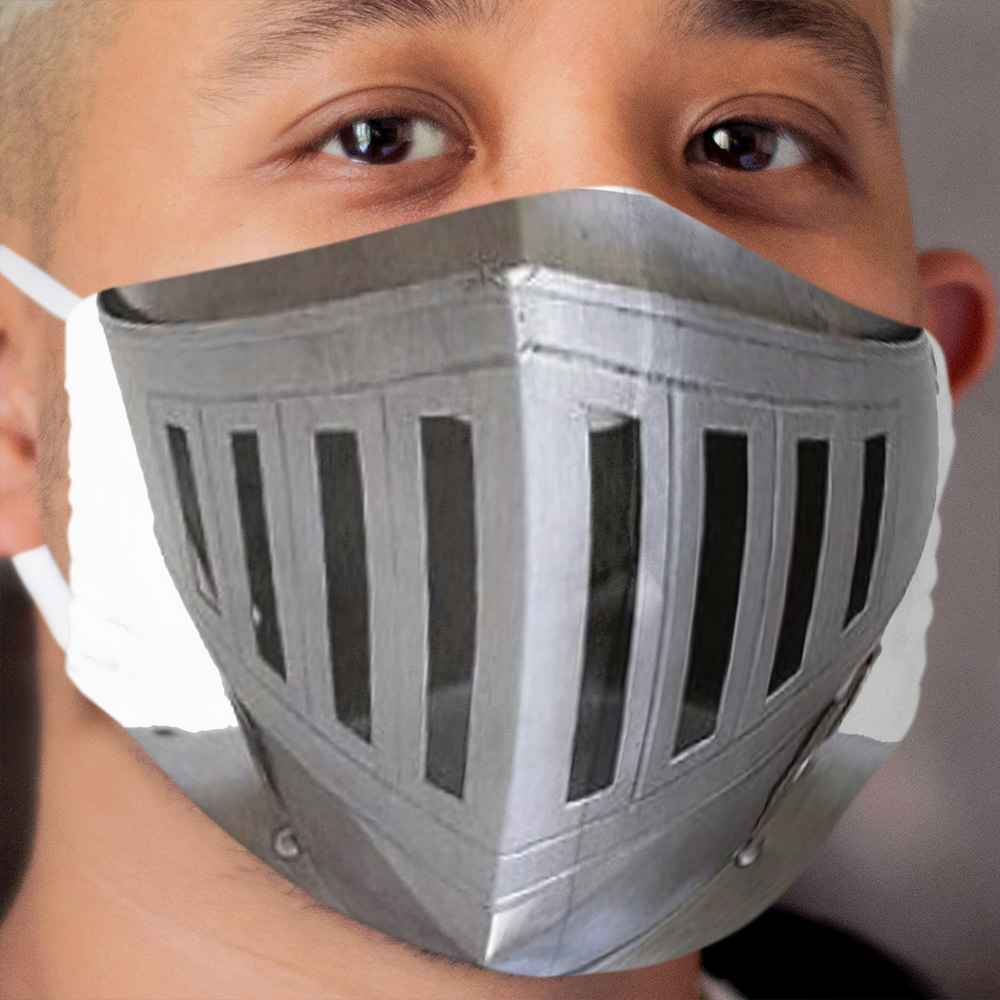 Medieval Knight Helmet Cloth Face Mask