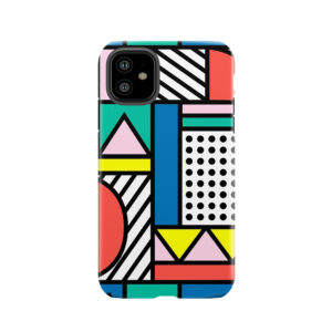 Memphis Color Block Tough Phone Case