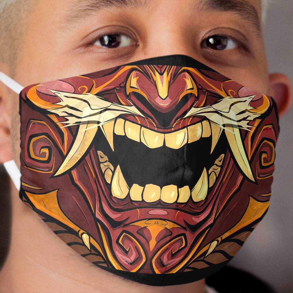 Menpo Oni Cloth Face Mask