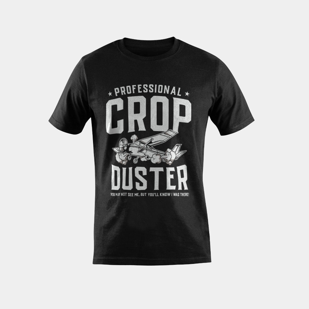 Mens Crop Duster Design T-Shirt