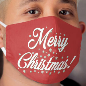 Merry Christmas Cloth Face Mask - red Cloth Face Mask