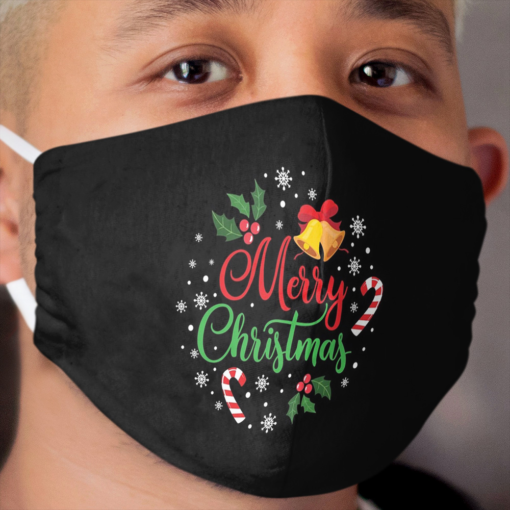 Merry Christmas Happy Family Xmas Matching Gift Cloth Face Mask