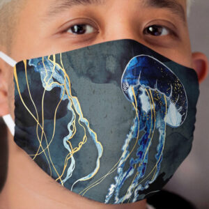 Metallic Ocean III Cloth Face Mask