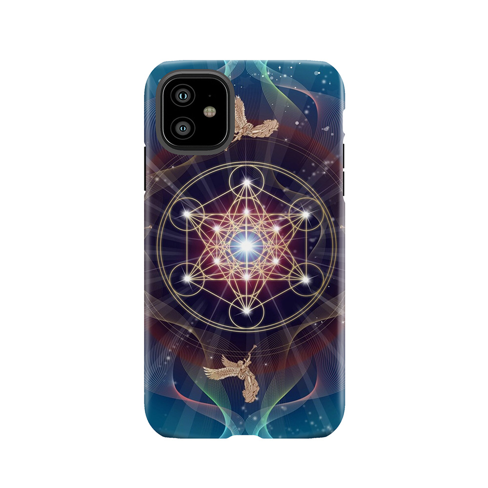 Metatron's Cube - Merkabah - Peace And Balance Tough Phone Case