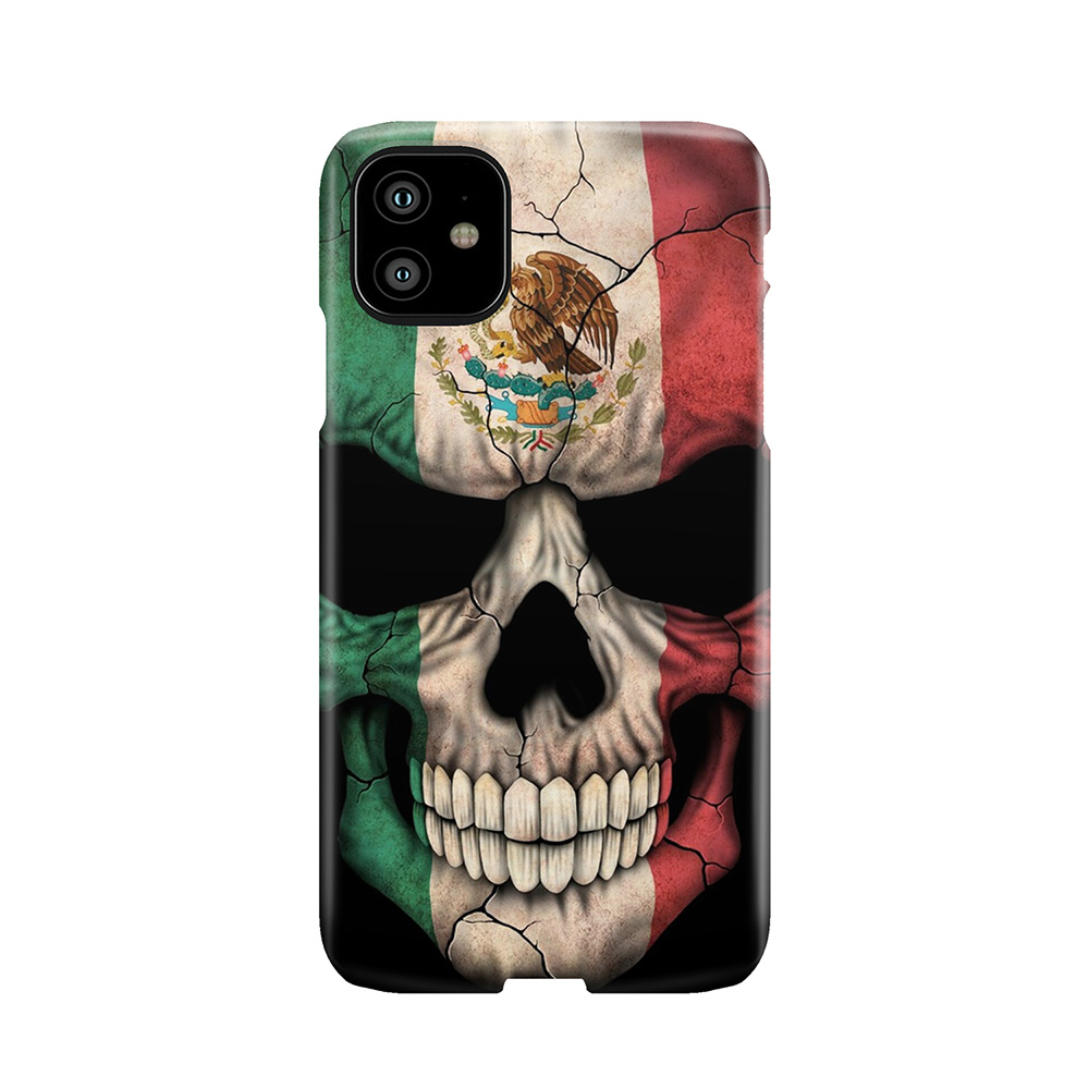 Mexican Flag Skull Phone Case