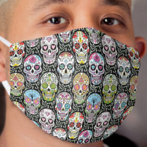 Mexican Skull Pattern Cloth Face Mask