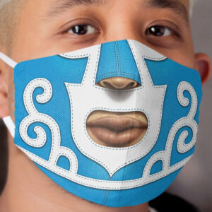 Mexican Wrestler (Blue) Cloth Face Mask