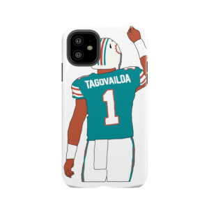 Miami Dolphins Tua Tagovailoa Tough Phone Case