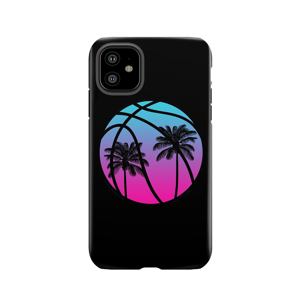 Miami Vice Basketball - Black Tough Phone Case