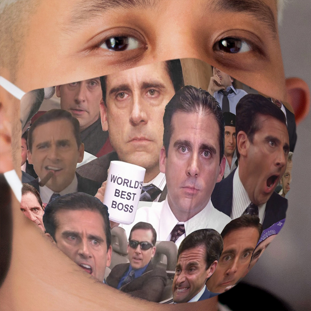 Michael Scott Collage Cloth Face Mask