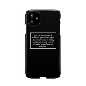 Michael Scott Life Philosophy Phone Case