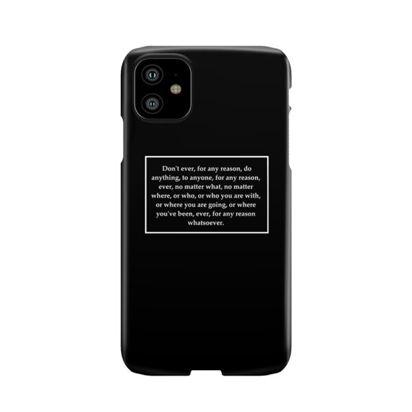 Michael Scott Life Philosophy Phone Case