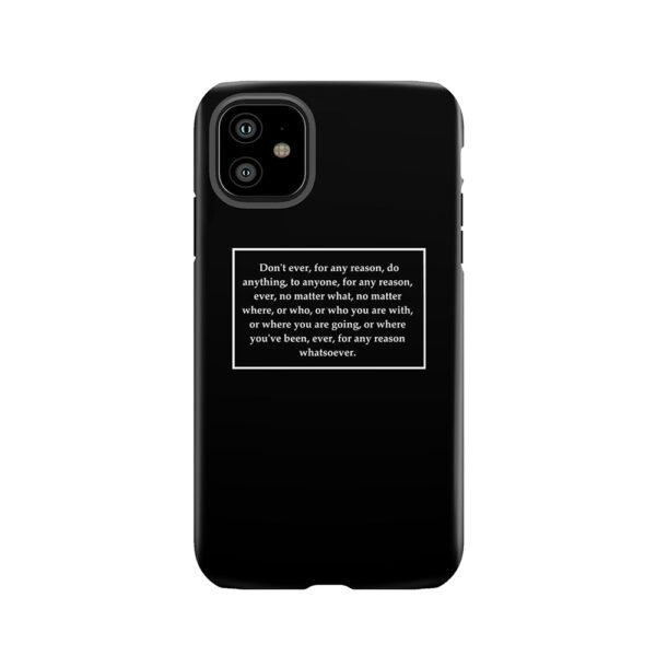 Michael Scott Life Philosophy Tough Phone Case