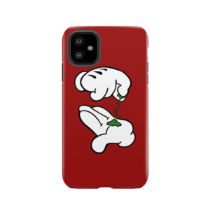 Mickey Hands Weed Tough Phone Case