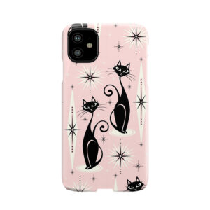 Mid Century Meow Retro Atomic Cats Phone Case