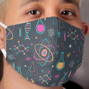 Midcentury Modern Science Cloth Face Mask
