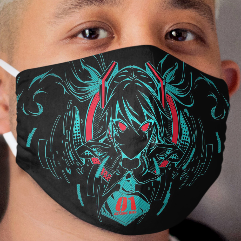 Miku Digital Diva Cloth Face Mask