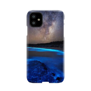 Milky Way Over Sea Sparkle Bay Phone Case