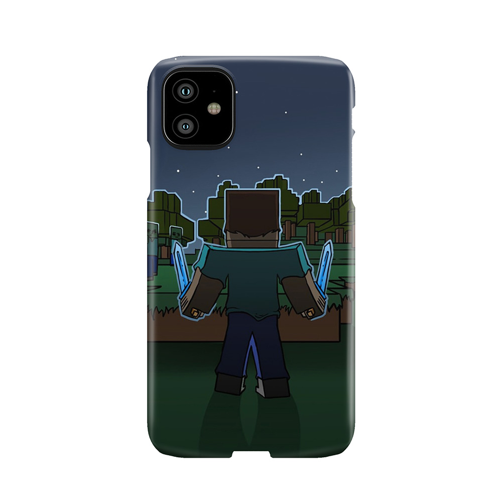 Minecraft Night Fighter Phone Case