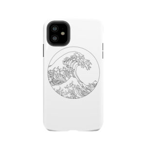 Minimalist Great Wave Tough Phone Case