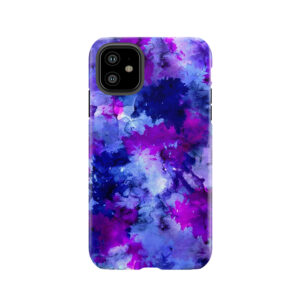 Modern Blue Purple Watercolor Brushstrokes Tough Phone Case