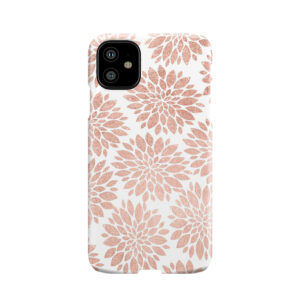 Modern Rose Gold Geometric Floral Abstract Phone Case