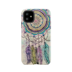 Modern Tribal Hand Paint Dreamcatcher Mandala Design Tough Phone Case