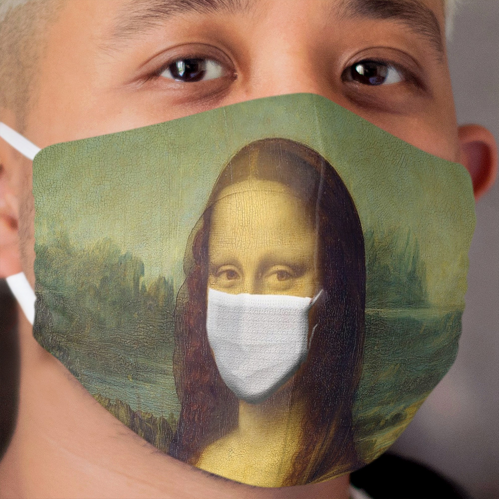 Mona Lisa Corona Cloth Face Mask