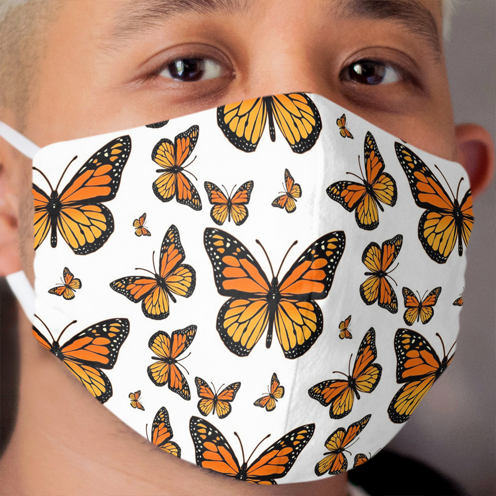 Monarch Butterfly Rapsody Cloth Face Mask